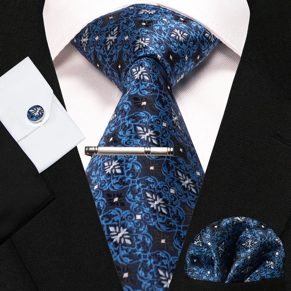 4 - Piece Silk Men's Tie Set – Perfect for Weddings or Just to Look Sharp - My Wear Clothing Co