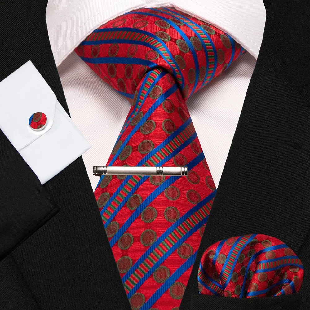 4 - Piece Silk Men's Tie Set – Perfect for Weddings or Just to Look Sharp - My Wear Clothing Co