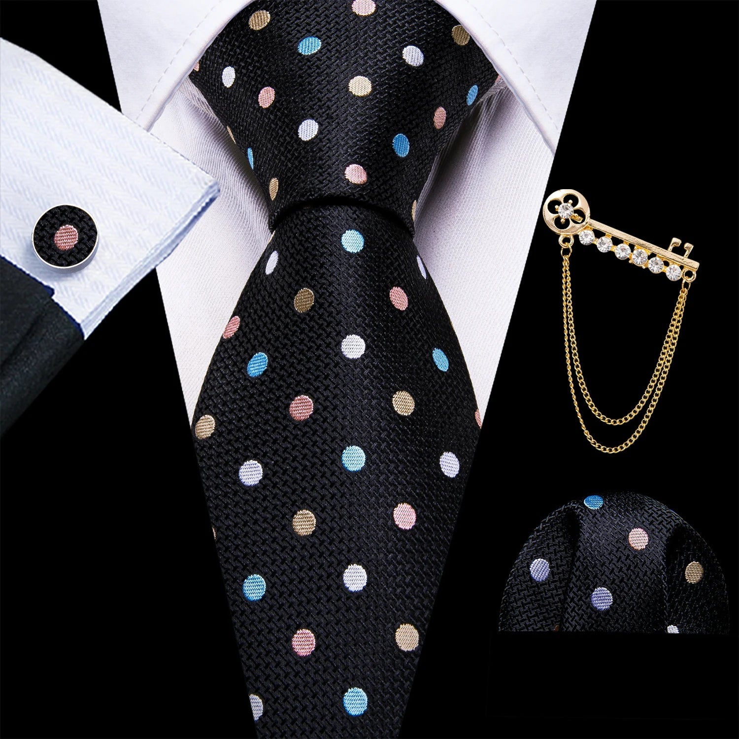 4PC Tie Set – Solid, Sleek, Statement - Making - My Wear Clothing Co