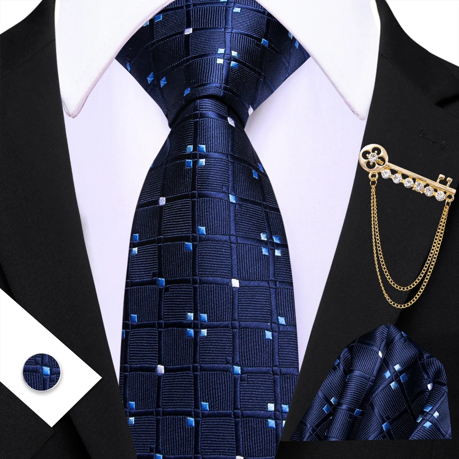 4PC Tie Set – Solid, Sleek, Statement - Making - My Wear Clothing Co