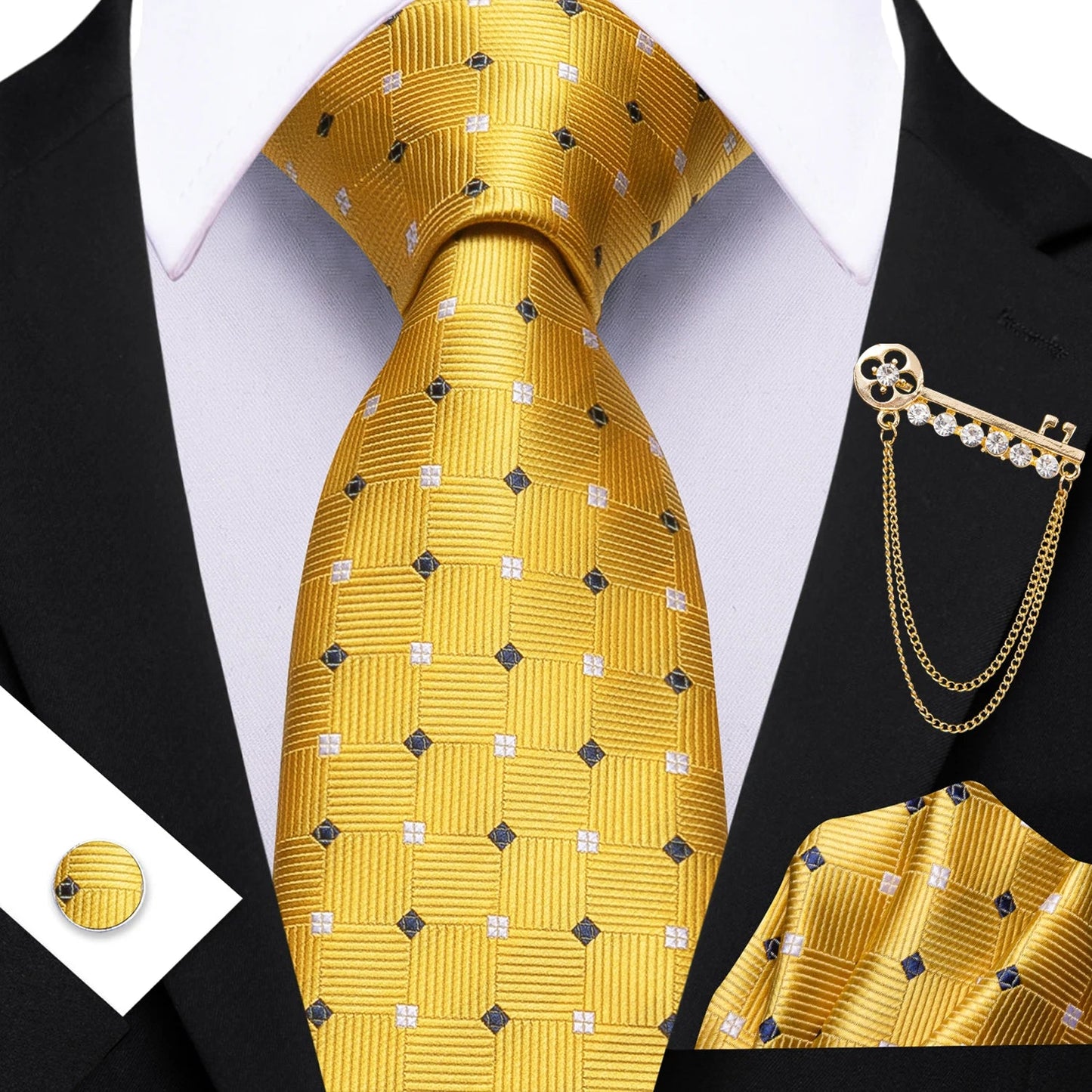 4PC Tie Set – Solid, Sleek, Statement - Making - My Wear Clothing Co