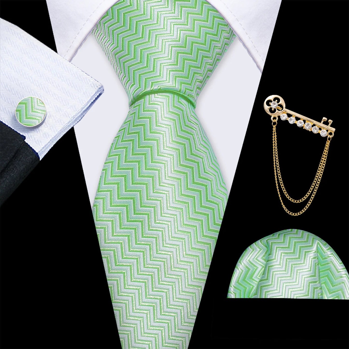 4PC Tie Set – Solid, Sleek, Statement - Making - My Wear Clothing Co