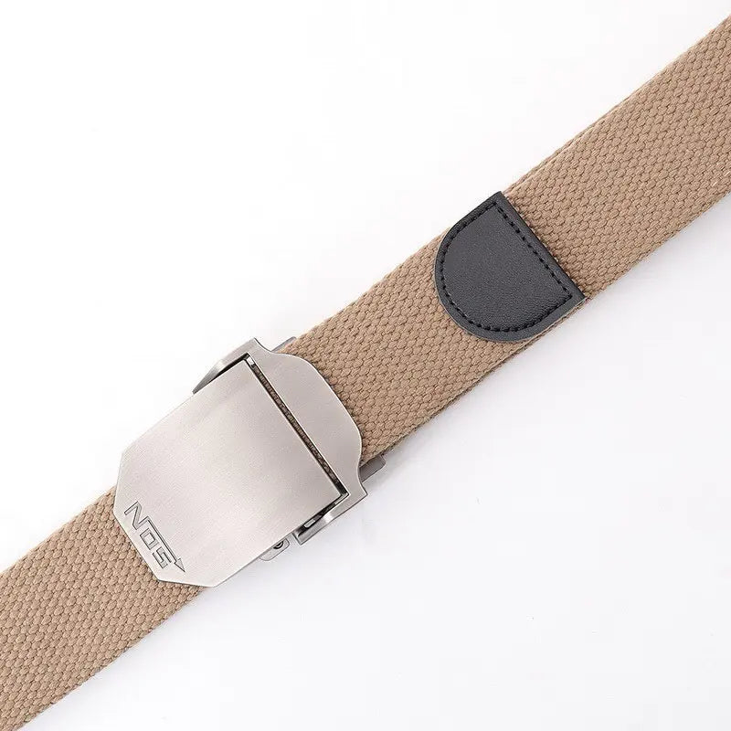 Mens Metal Slide Buckle Waist Belts Breathable Canvas Army Military NOS Concise Fashion Unisex Jeans Accessories Women Leisure