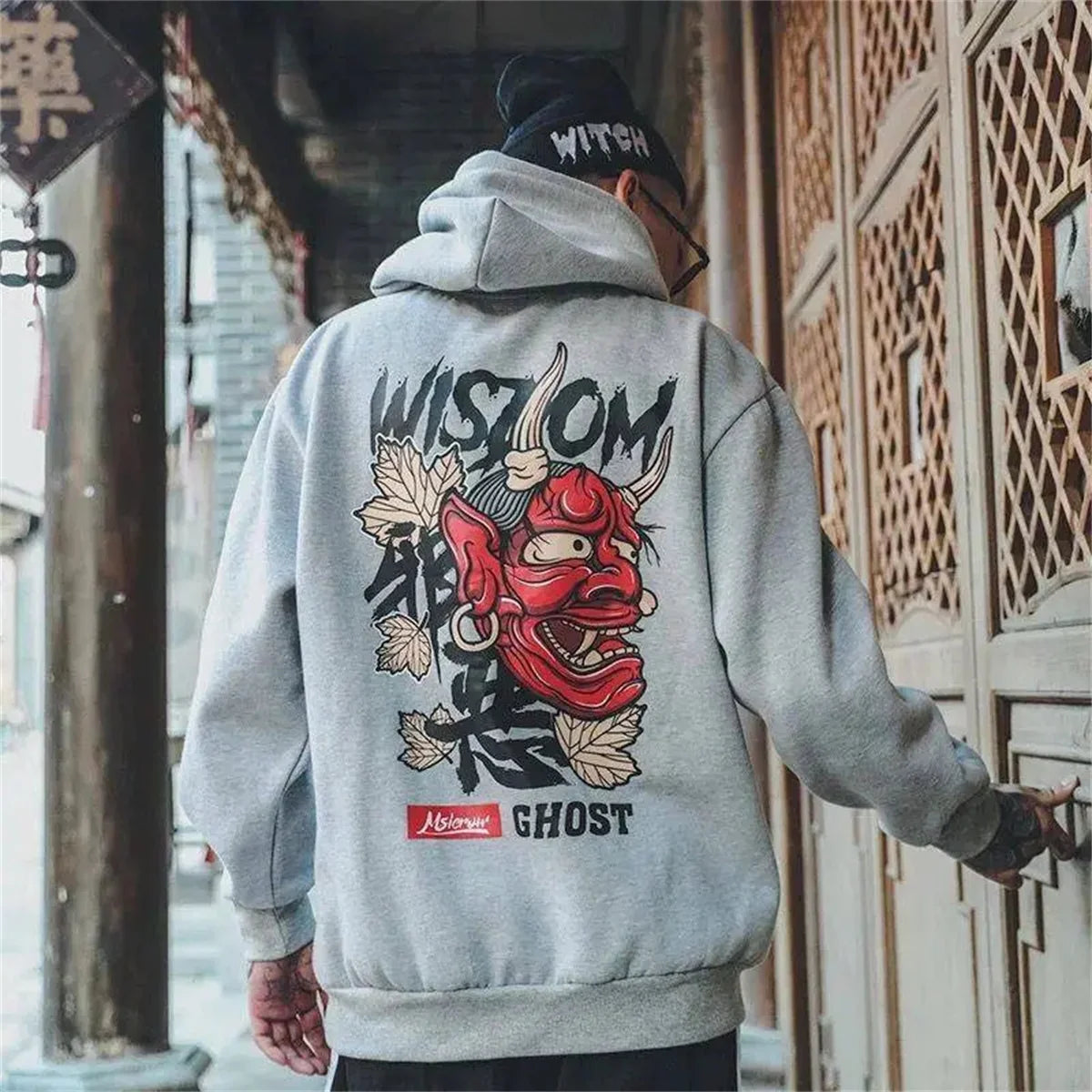 Men's Wisdom Japanese Casual Loose Hoodie
