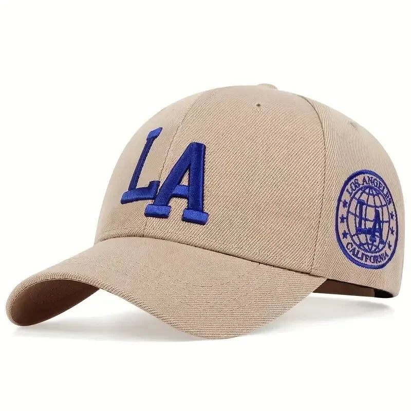 Casual Hats Sunscreen Hat LA Letter Embroidery Snapback Baseball Caps Spring and Autumn Outdoor Adjustable