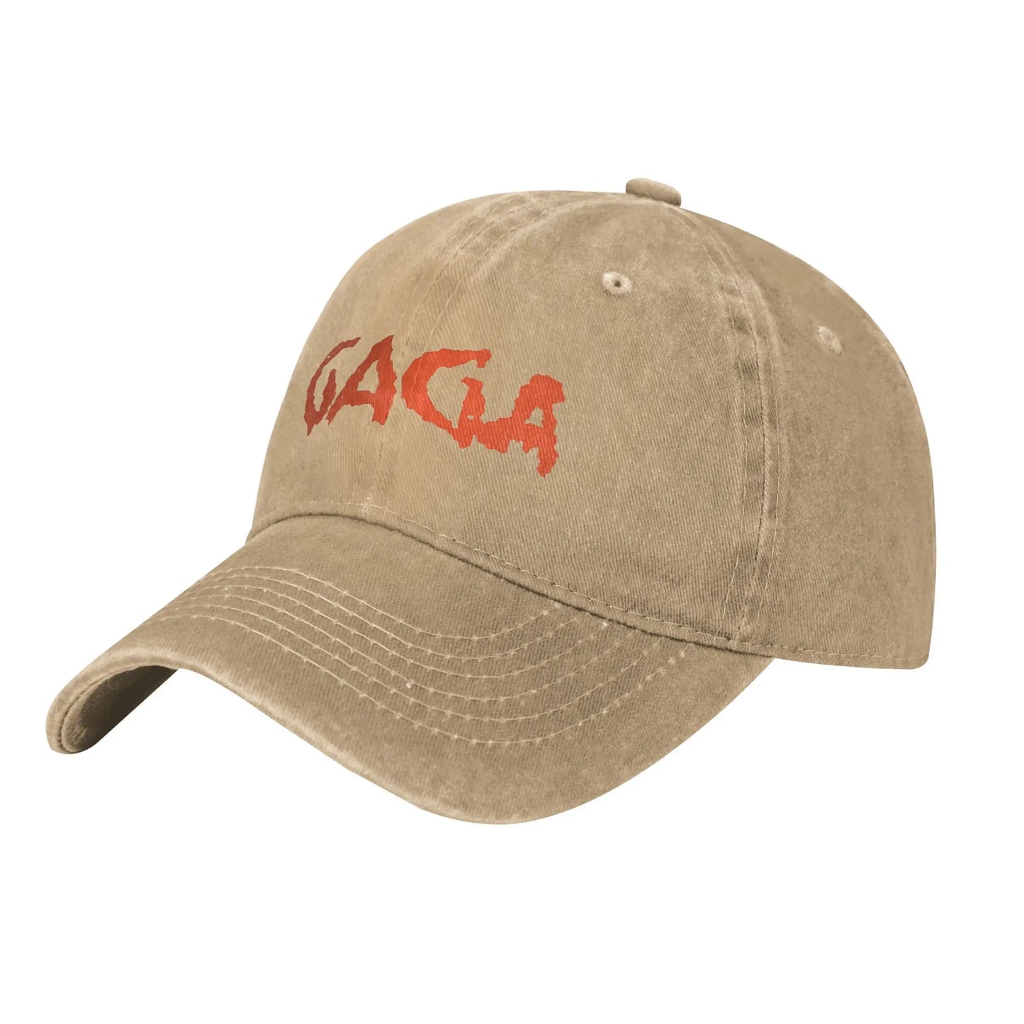 Lady Gaga  MAYHEM GAGA Logo Men Women Baseball Caps  Distressed Washed Caps Hat Vintage Outdoor Running Golf Gift Snapback Hat