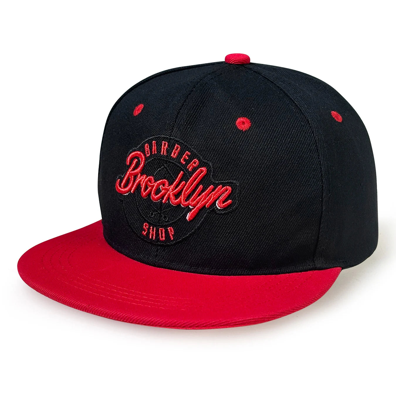 Men's Brooklyn Embroidered Flat Brim Hip-Hop Cap - Adjustable Baseball Hat