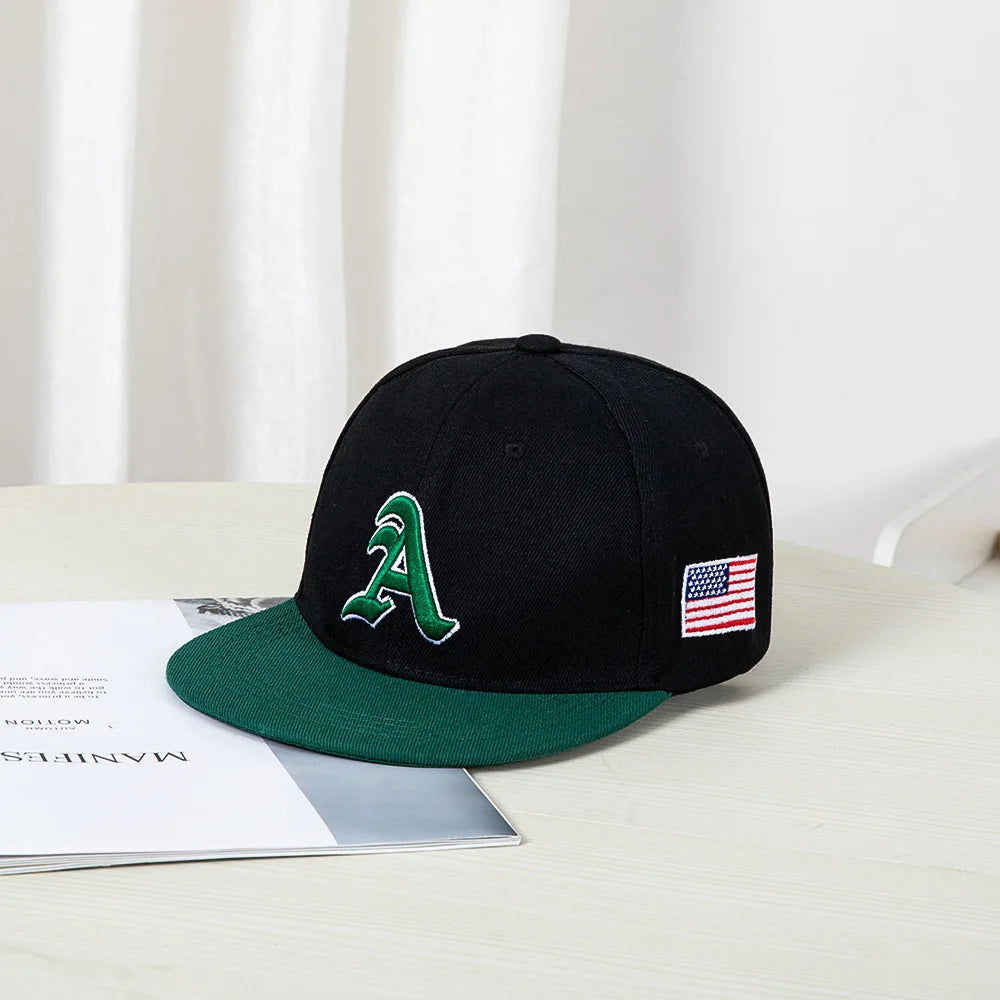 Mens Amercian Flat Top Baseball Cap