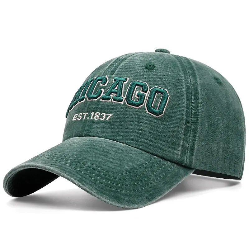 CHICAGO Letter Baseball Cap – Casual Comfort, All-Season Style