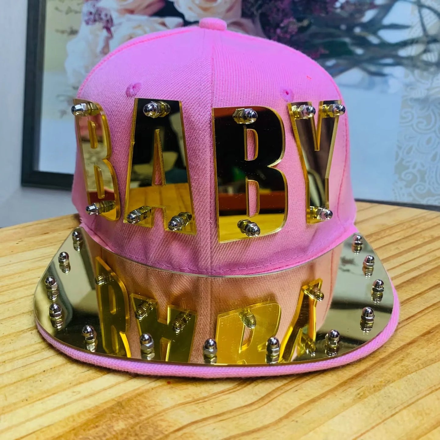 Men's KISS Sequin Letter Hip-Hop Cap - Adjustable Streetwear Hat