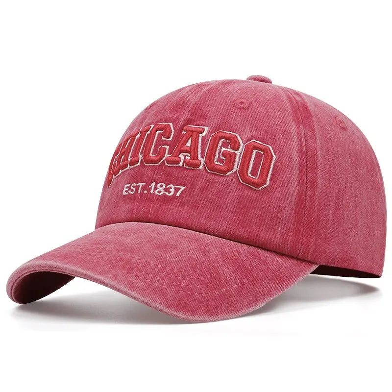 CHICAGO Letter Baseball Cap – Casual Comfort, All-Season Style