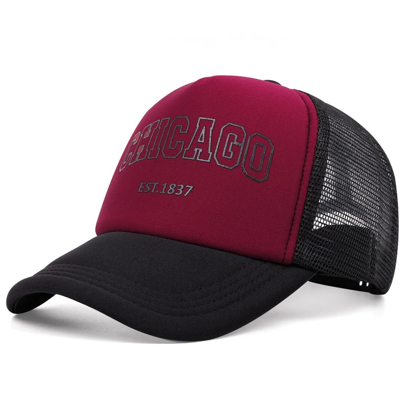 CHICAGO Letter Baseball Cap – Casual Comfort, All-Season Style