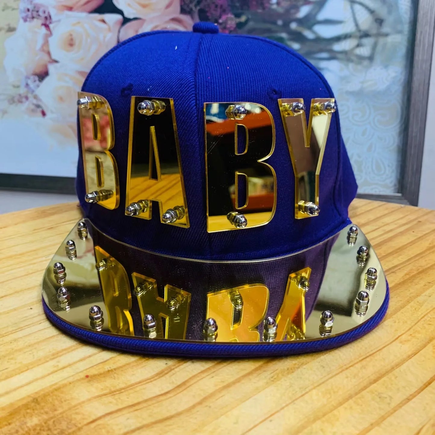 Men's KISS Sequin Letter Hip-Hop Cap - Adjustable Streetwear Hat