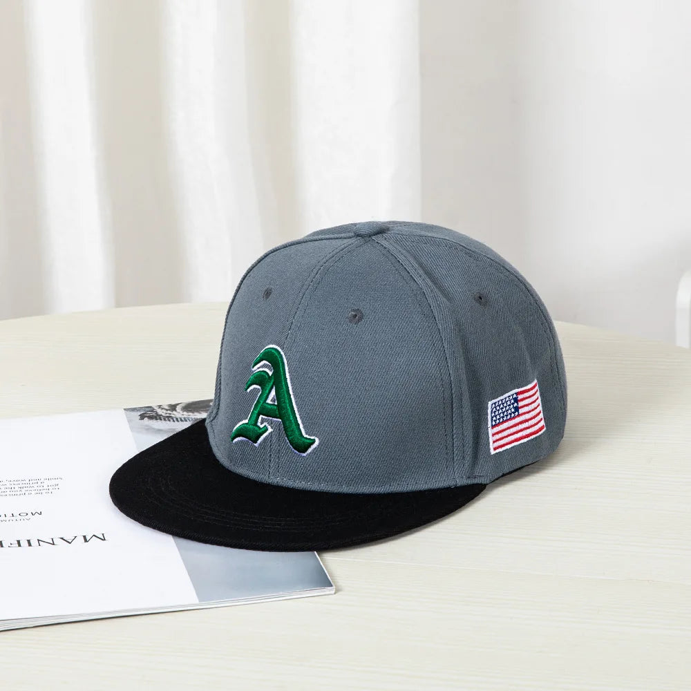Mens Amercian Flat Top Baseball Cap