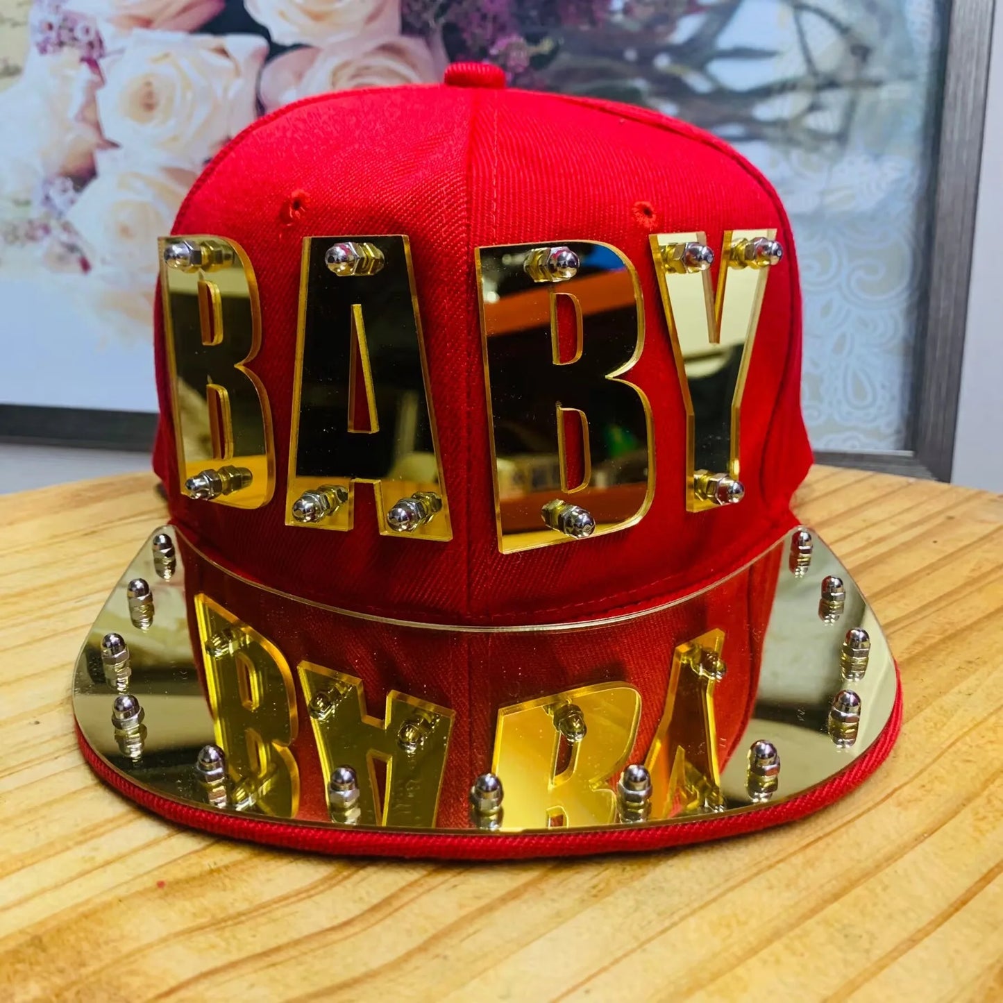 Men's KISS Sequin Letter Hip-Hop Cap - Adjustable Streetwear Hat