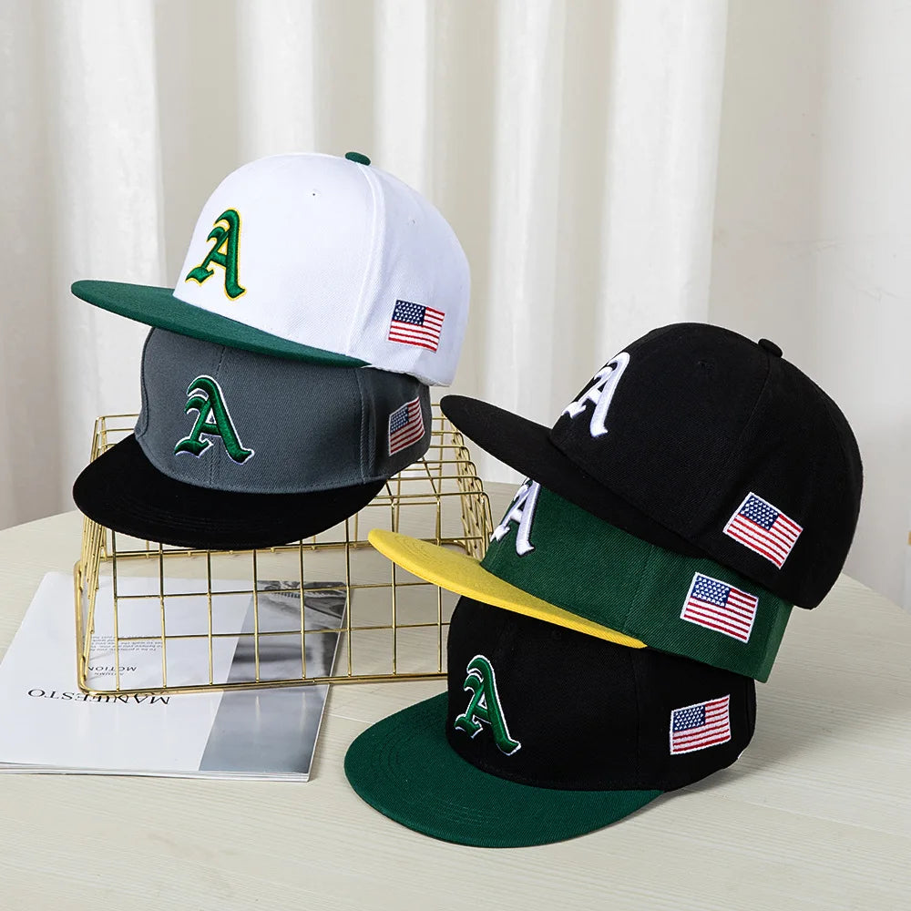 Mens Amercian Flat Top Baseball Cap