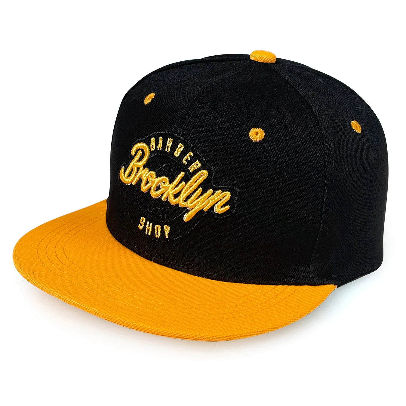 Men's Brooklyn Embroidered Flat Brim Hip-Hop Cap - Adjustable Baseball Hat