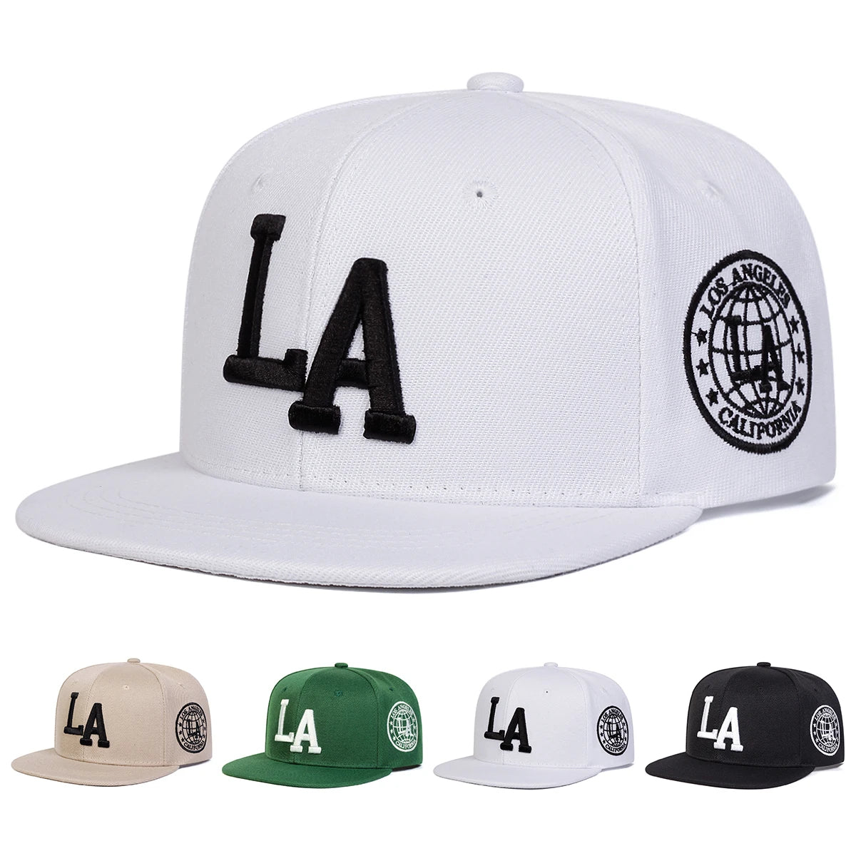 LA Embroidery Hip-Hop Adjustable Casual Baseball Caps