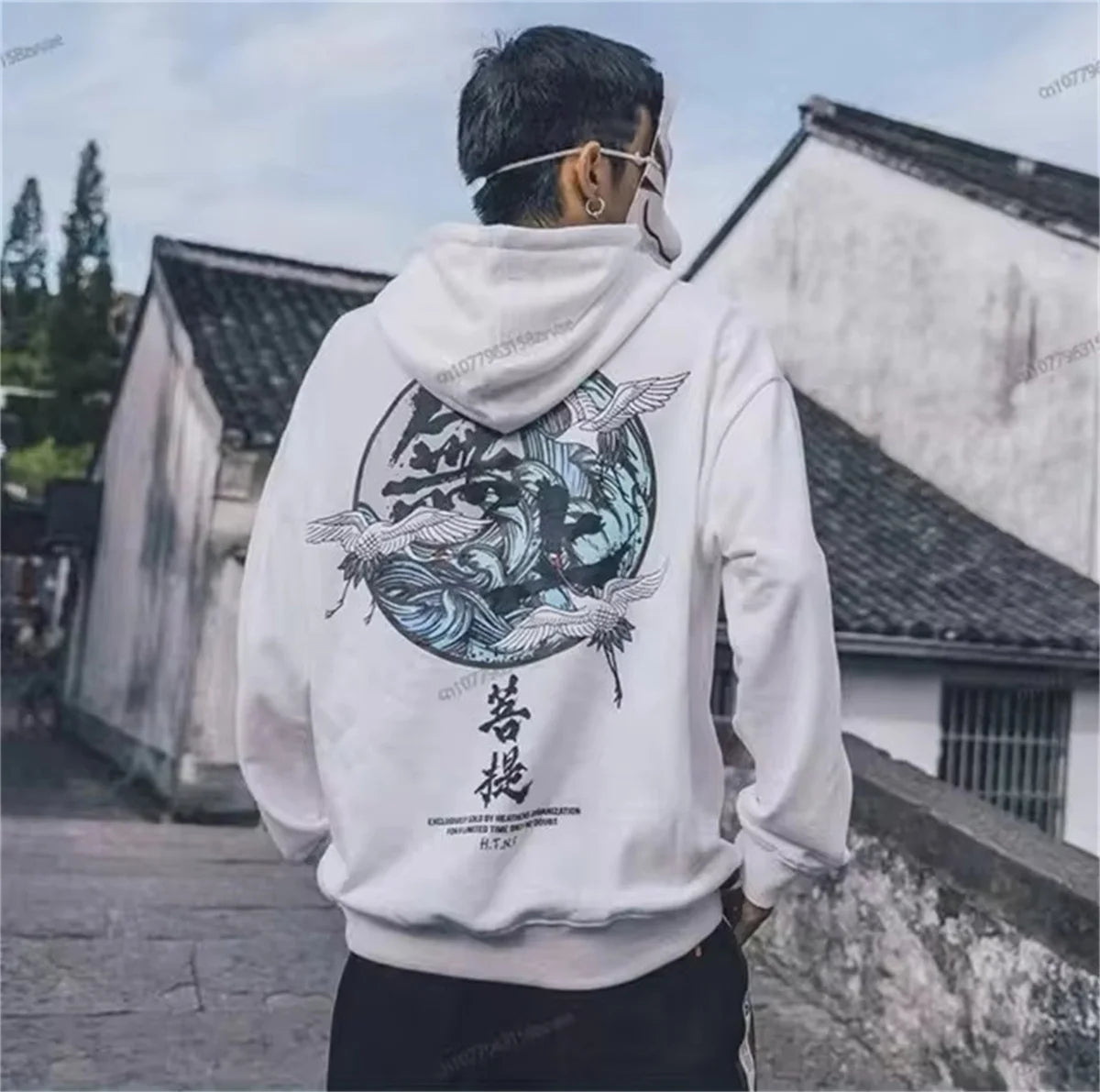 Men's Wisdom Japanese Casual Loose Hoodie