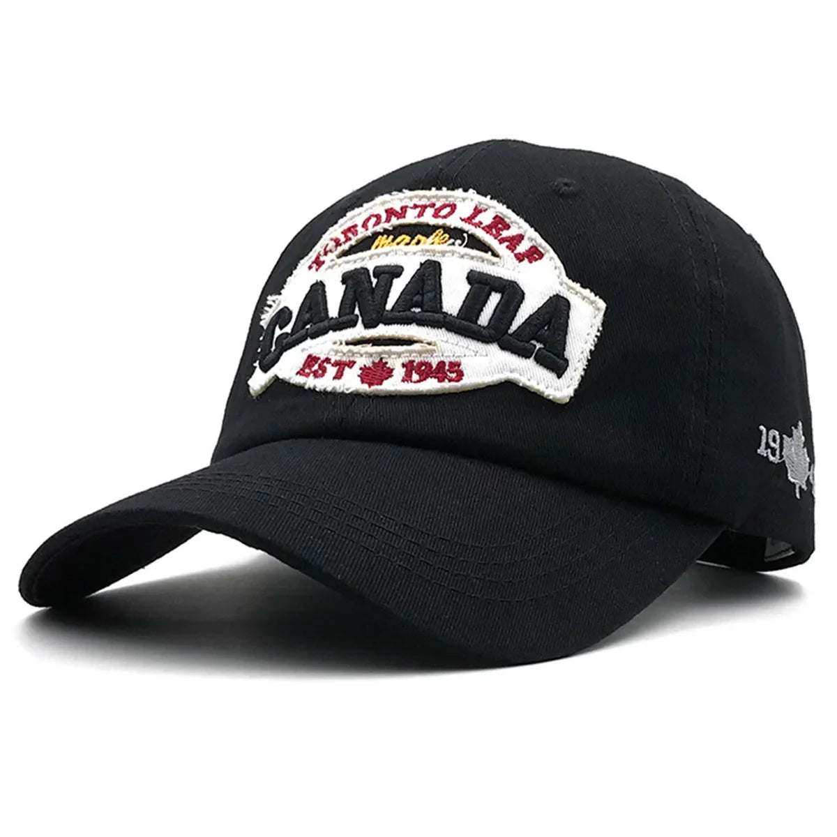 Hip Hop Cap Canada Embroidered Lettering Washed Cotton -  My Wear