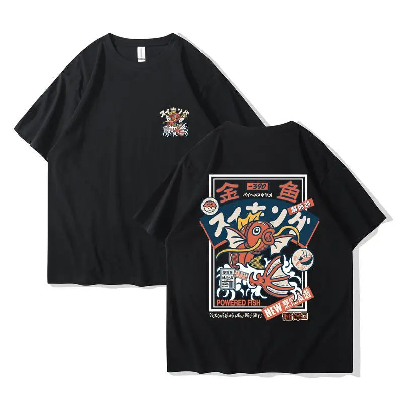 Men's Japanese Kanji Graphic T-Shirt - Harajuku Streetwear