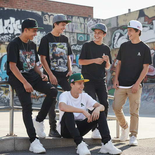 Mens Amercian Flat Top Baseball Cap