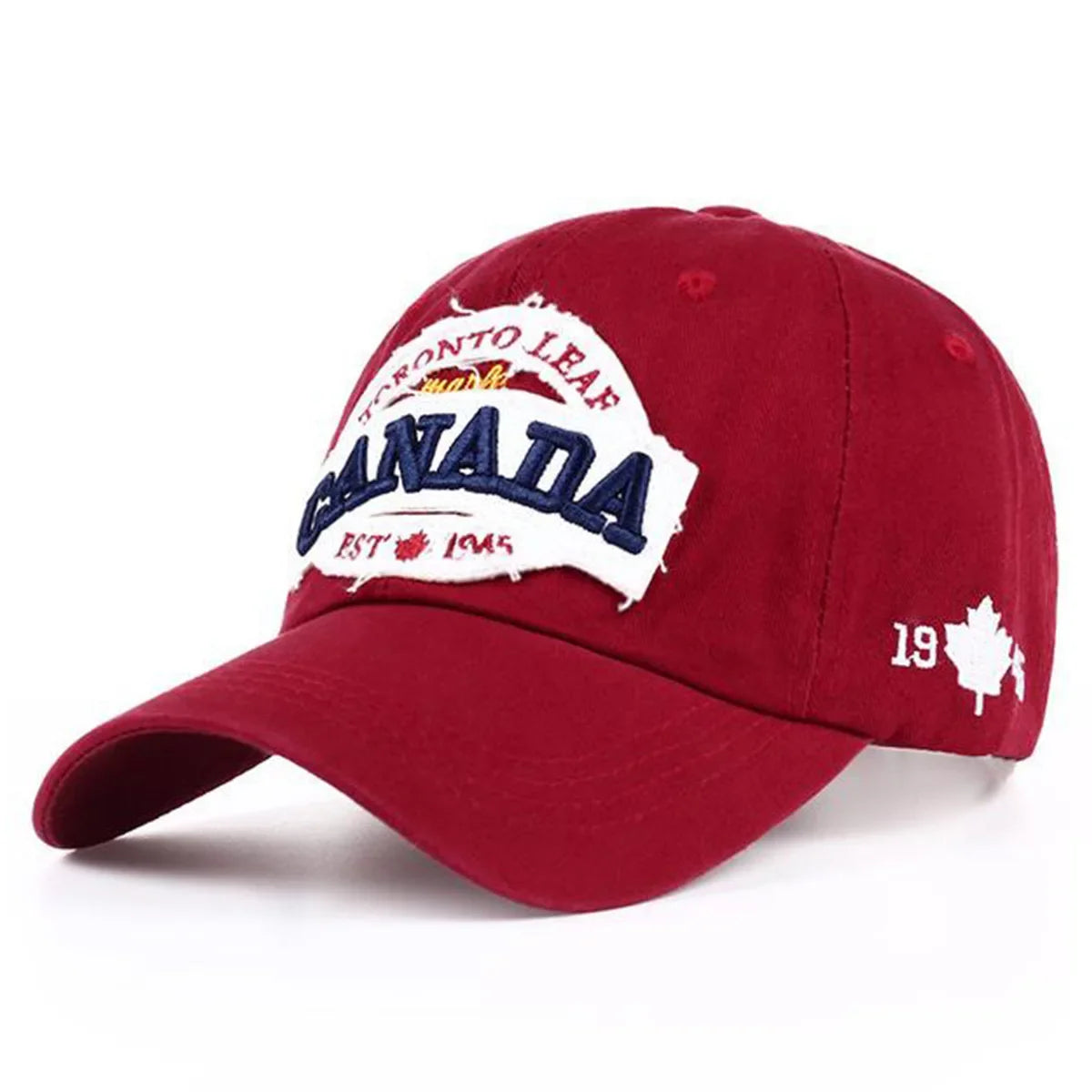 Hip Hop Cap Canada Embroidered Lettering Washed Cotton -  My Wear