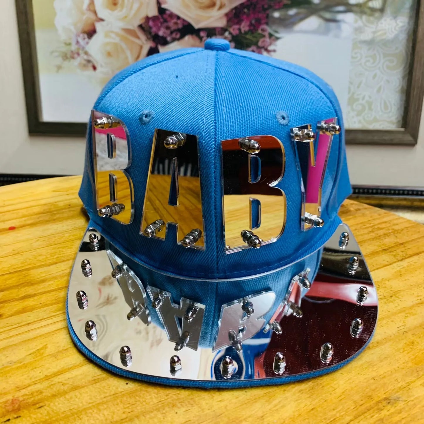 Men's KISS Sequin Letter Hip-Hop Cap - Adjustable Streetwear Hat