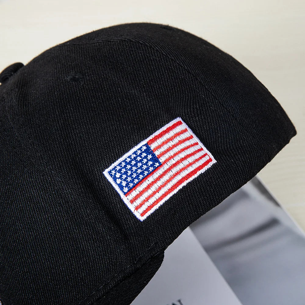 Mens Amercian Flat Top Baseball Cap