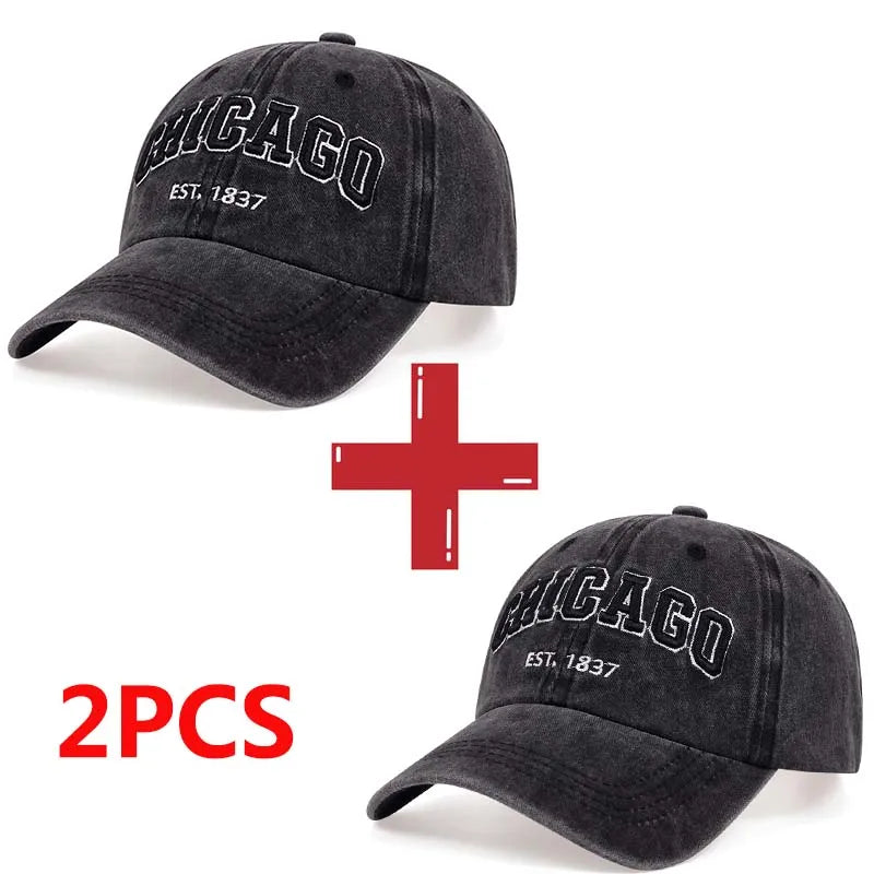 CHICAGO Letter Baseball Cap – Casual Comfort, All-Season Style
