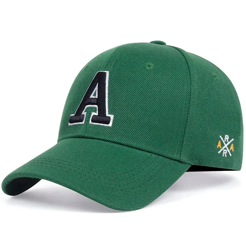 A Letter Side AR Embroidery Baseball Cap - My Wear Clothing Co