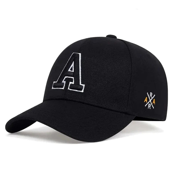 A Letter Side AR Embroidery Baseball Cap - My Wear Clothing Co