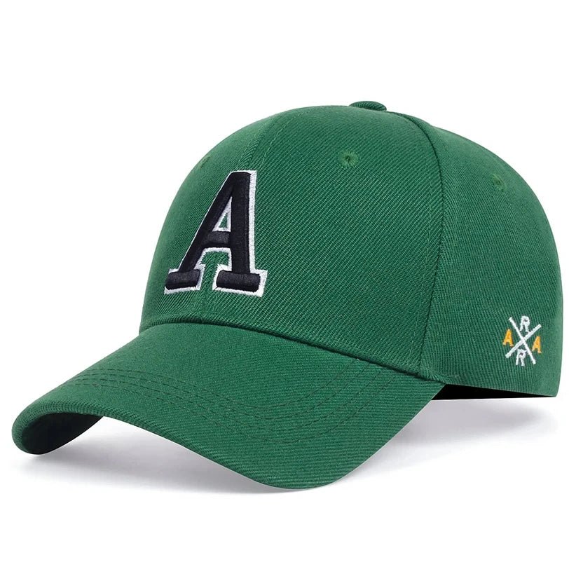 A Letter Side AR Embroidery Baseball Cap - My Wear Clothing Co