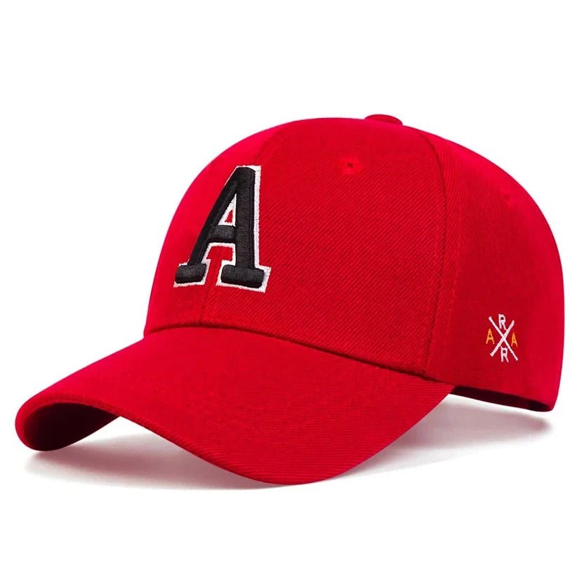 A Letter Side AR Embroidery Baseball Cap - My Wear Clothing Co