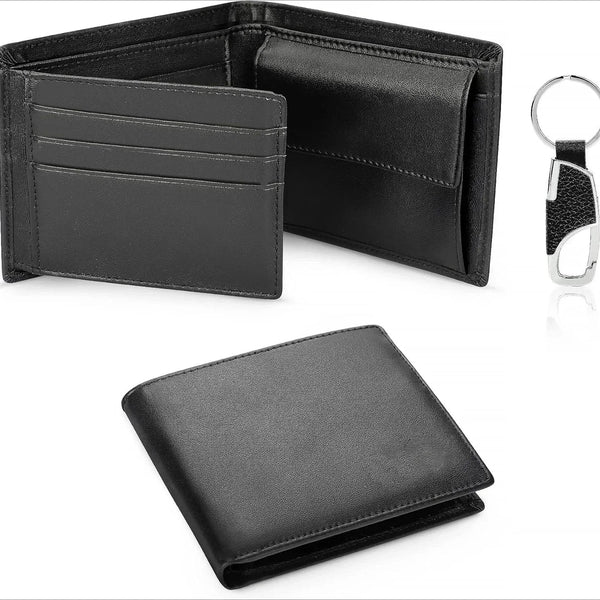 Classic Black Leather Wallet – Slim, Solid, Built for the Grind - My Wear Clothing Co