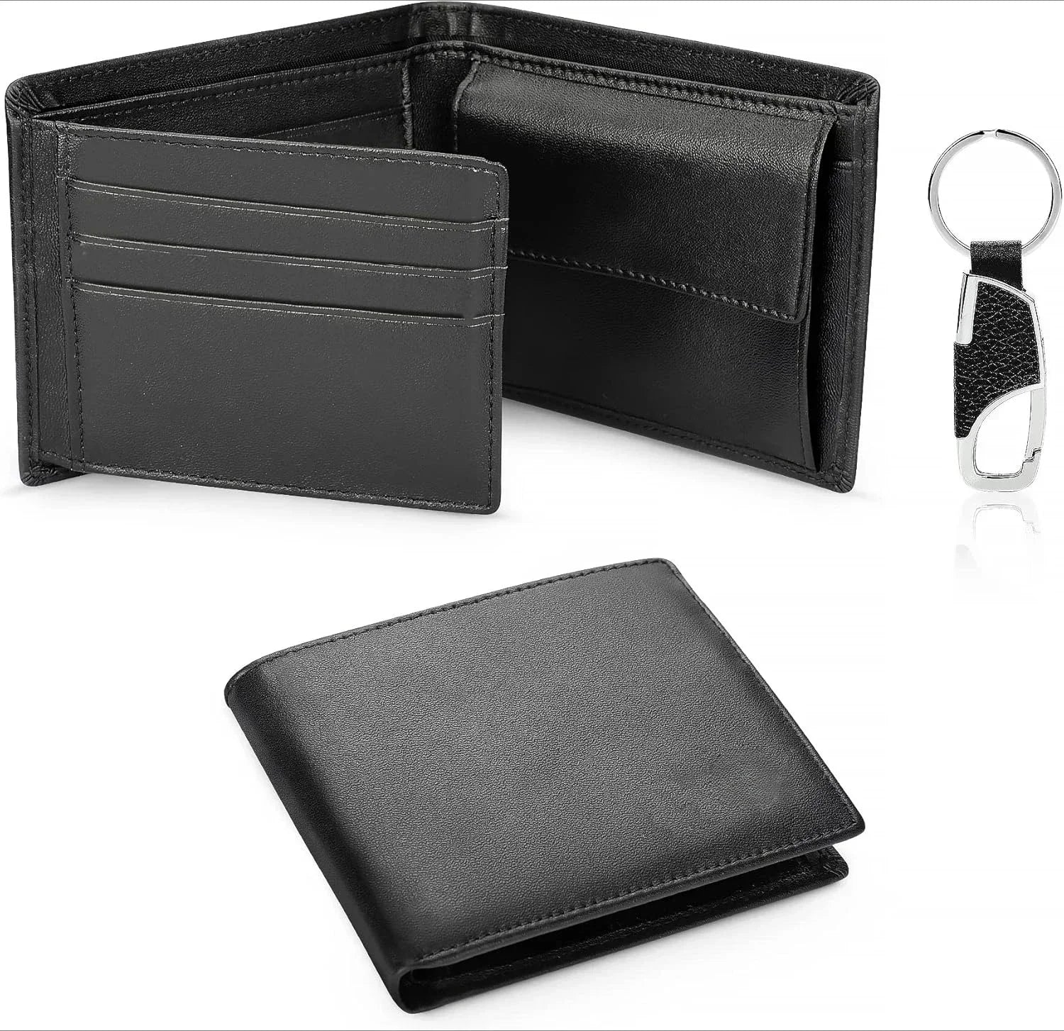Classic Black Leather Wallet – Slim, Solid, Built for the Grind - My Wear Clothing Co