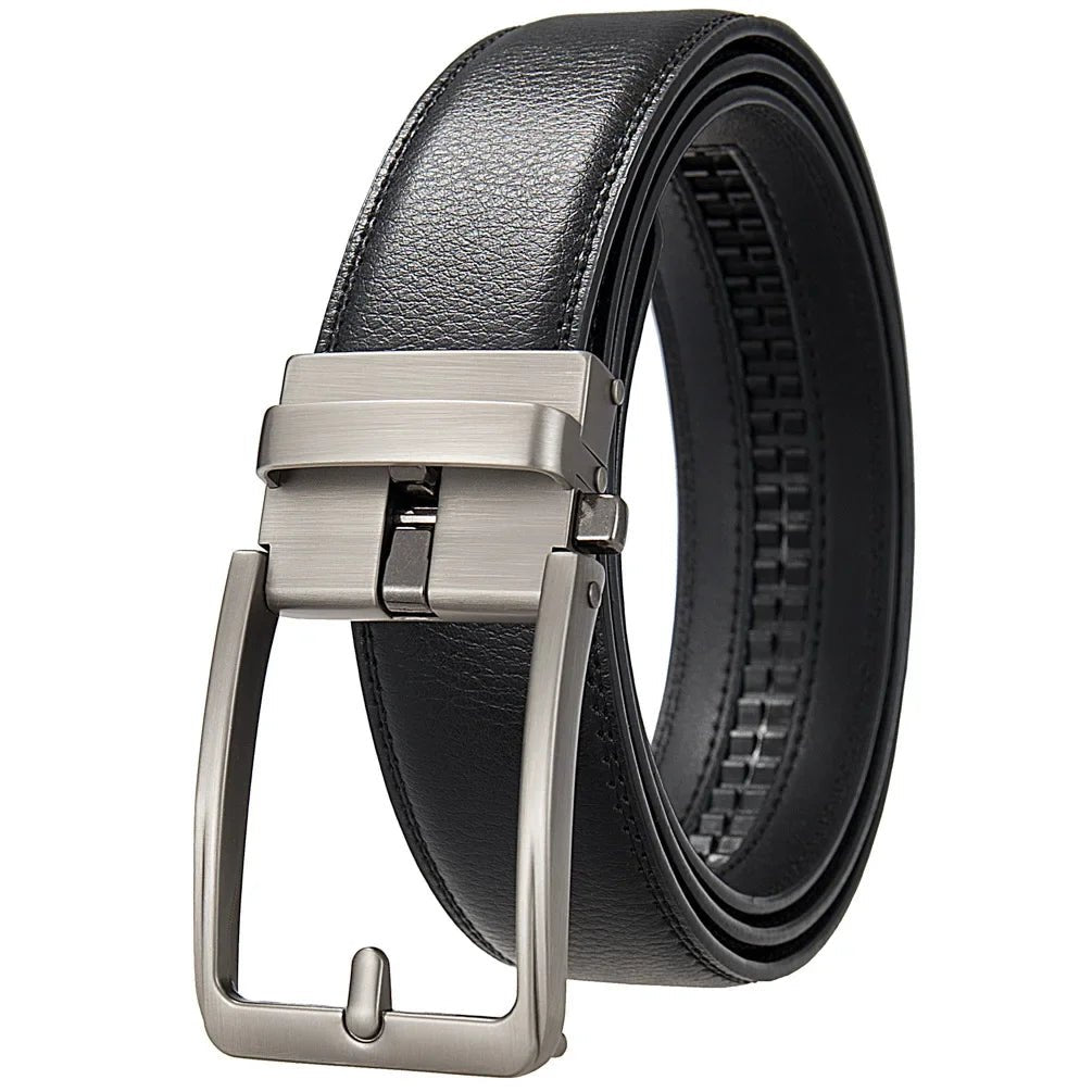 Click Belt for Men – Genuine Leather with Automatic Buckle - My Wear Clothing Co