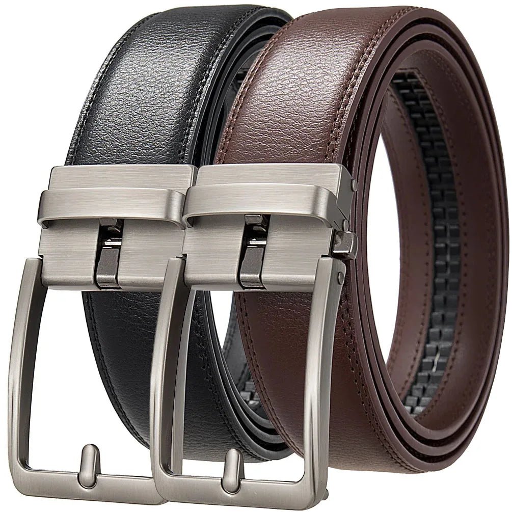 Click Belt for Men – Genuine Leather with Automatic Buckle - My Wear Clothing Co