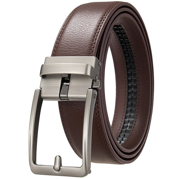 Click Belt for Men – Genuine Leather with Automatic Buckle - My Wear Clothing Co