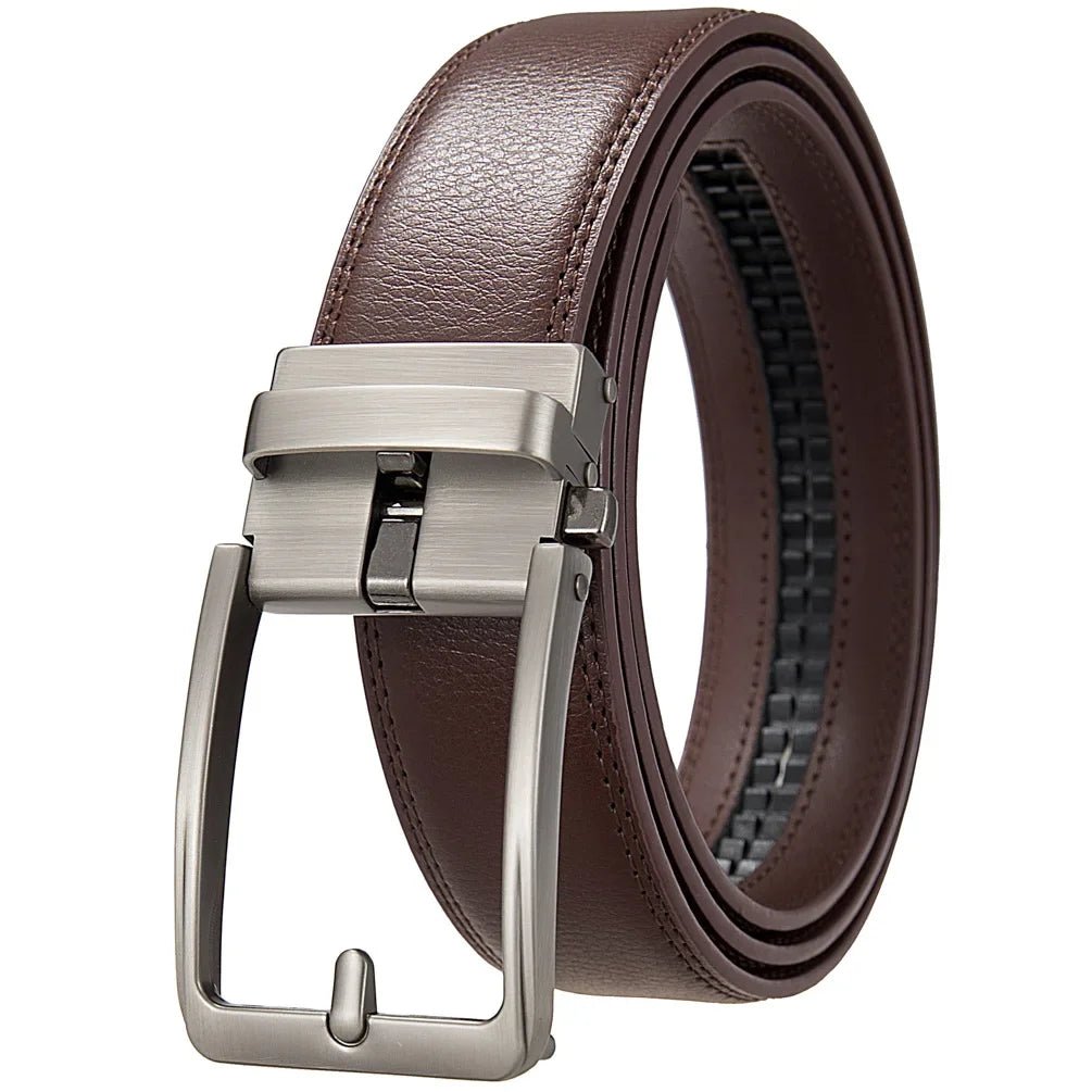 Click Belt for Men – Genuine Leather with Automatic Buckle - My Wear Clothing Co