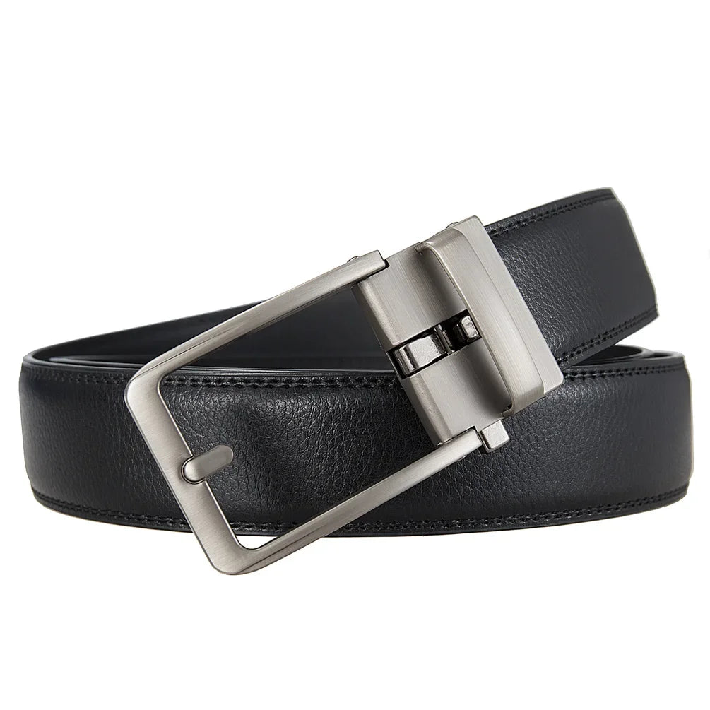 Click Belt for Men – Genuine Leather with Automatic Buckle - My Wear Clothing Co