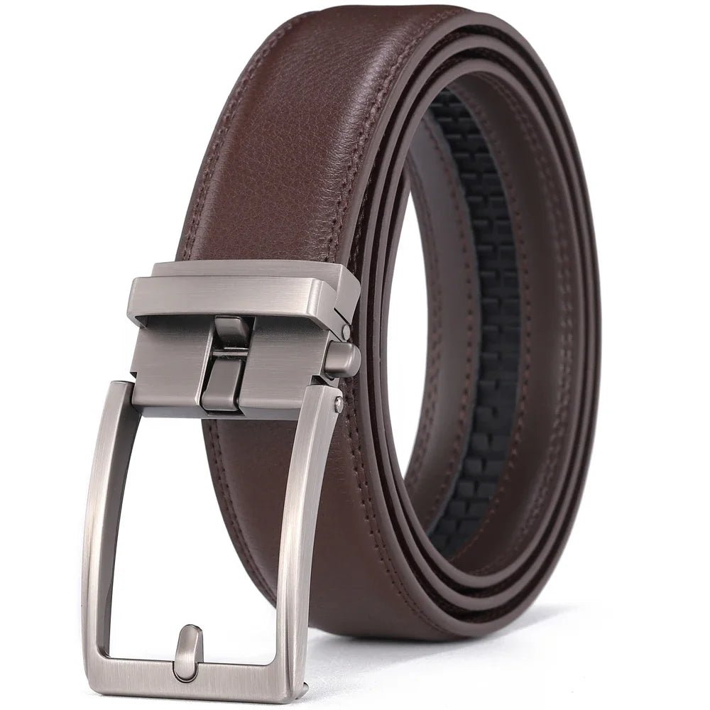 Click Belt for Men – Luxury Genuine Leather with Automatic Buckle - My Wear Clothing Co
