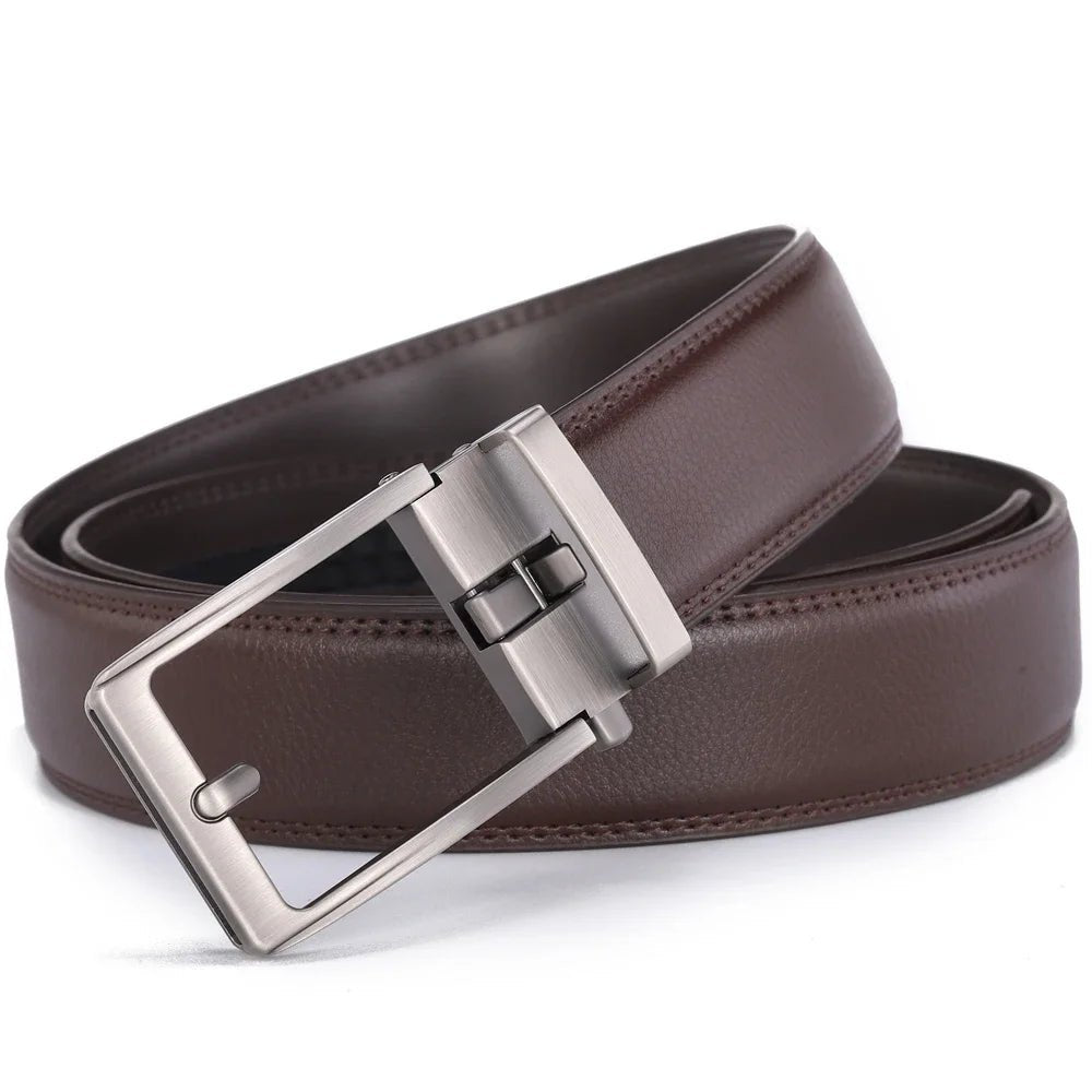 Click Belt for Men – Luxury Genuine Leather with Automatic Buckle - My Wear Clothing Co