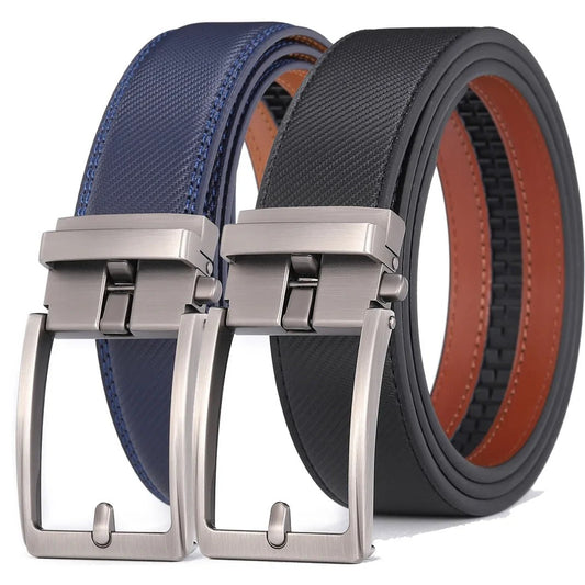 Click Belt for Men – Luxury Genuine Leather with Automatic Buckle - My Wear Clothing Co