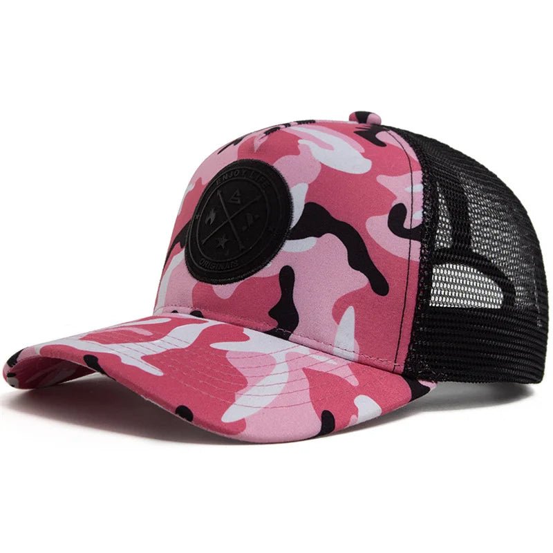 ENJOY LIFE Mesh Snapback Cap – Summer - Ready Style with Breathable Comfort - My Wear Clothing Co