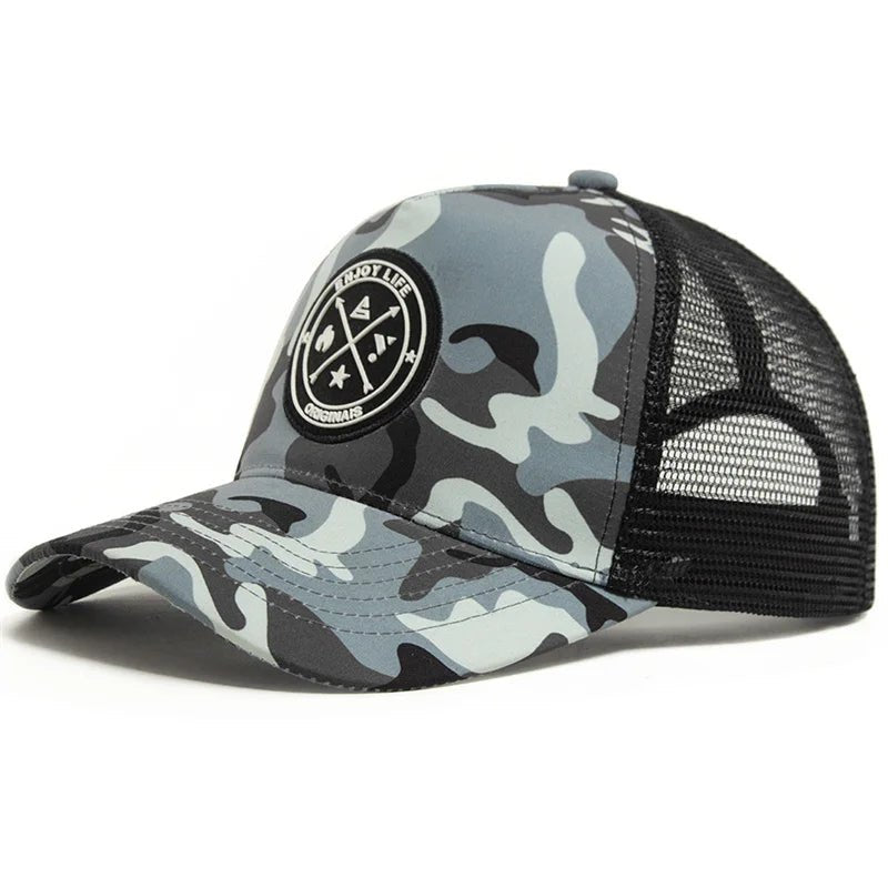 ENJOY LIFE Mesh Snapback Cap – Summer - Ready Style with Breathable Comfort - My Wear Clothing Co