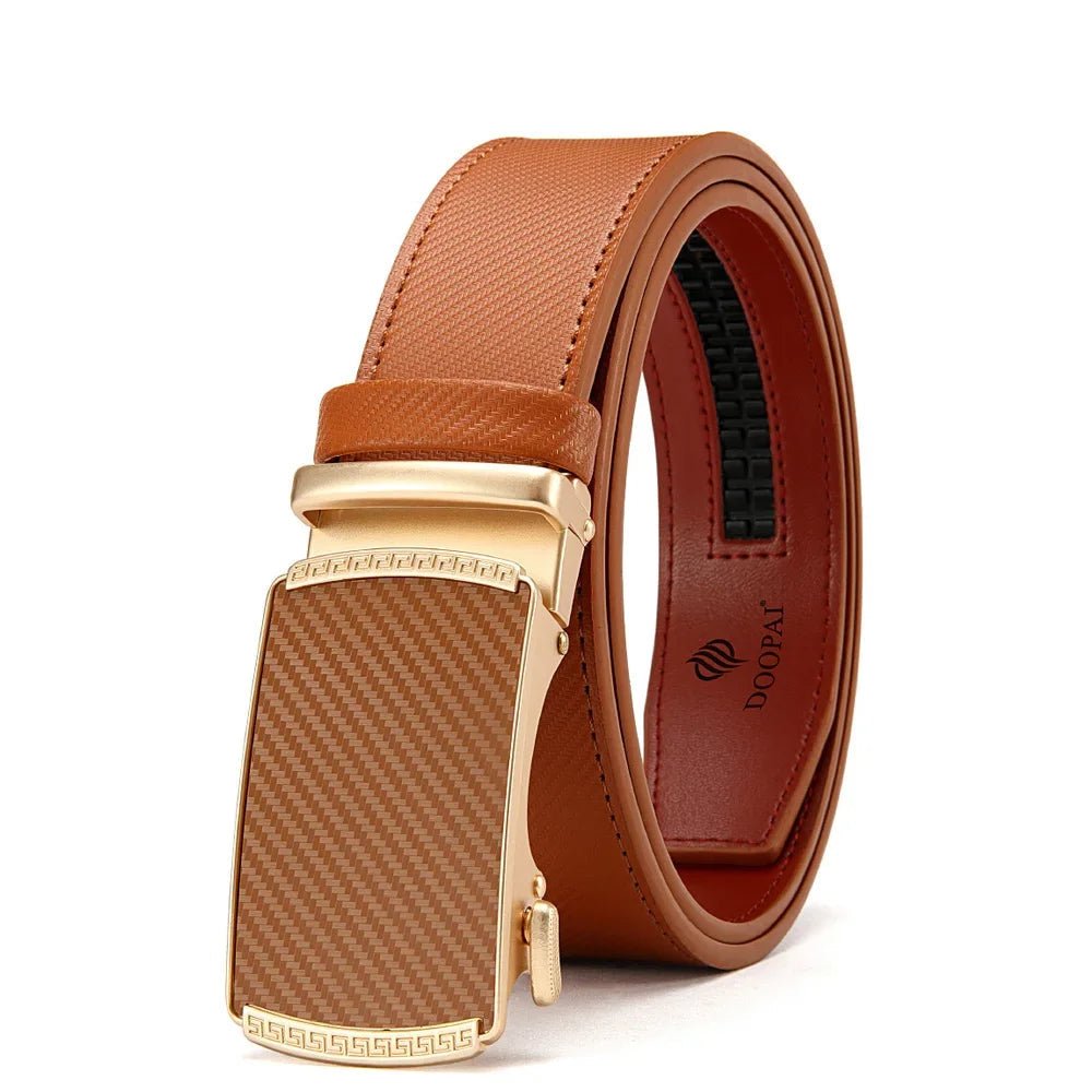 Genuine Leather Belt with Automatic Buckle – Casual Elegance for Everyday Wear - My Wear Clothing Co