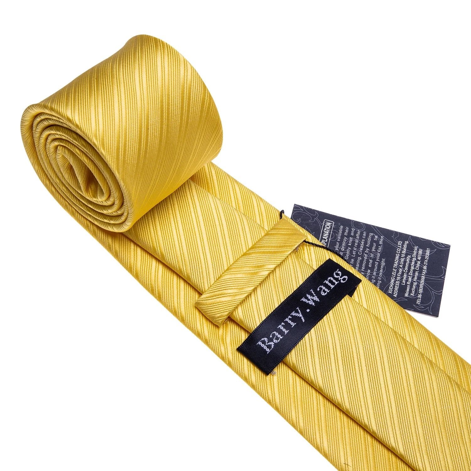 Gold Leaves Floral Silk Tie Set — 3 Pcs - My Wear Clothing Co