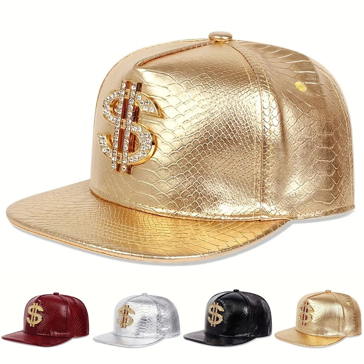 Hip - Hop Break Dancing Cap – Metallic Dollar Style - My Wear Clothing Co
