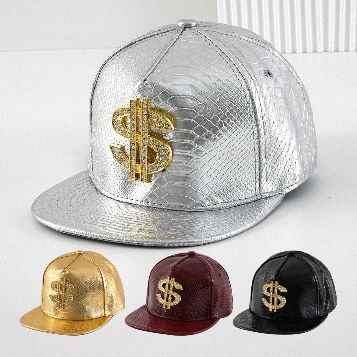 Hip - Hop Break Dancing Cap – Metallic Dollar Style - My Wear Clothing Co